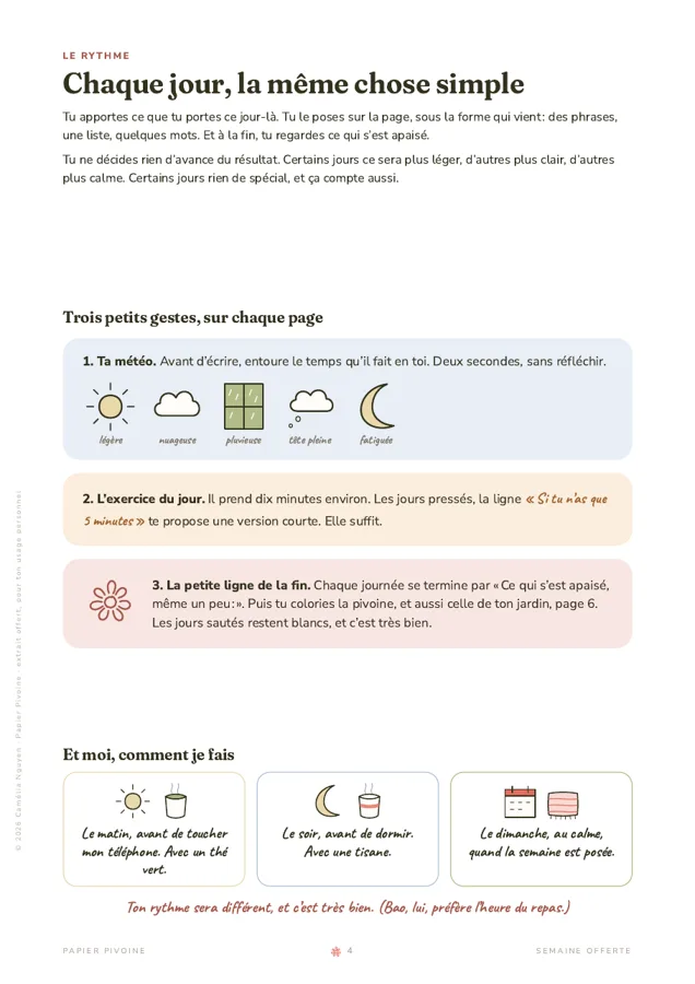 Page 4, le rythme